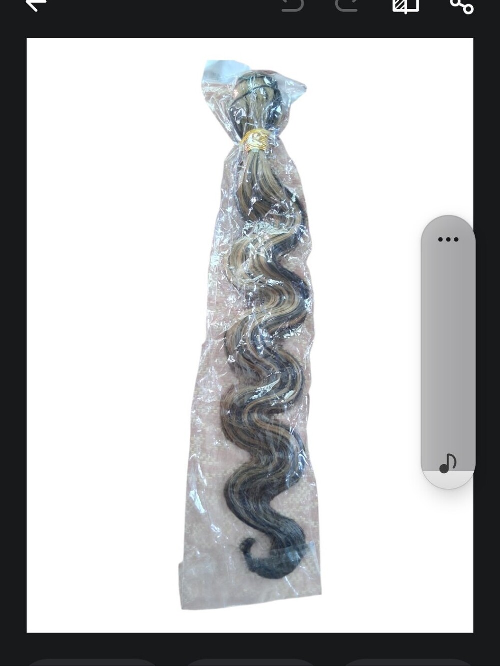 Synthetic Body Wave Hair Extension - Blonde to Dark Ombre
